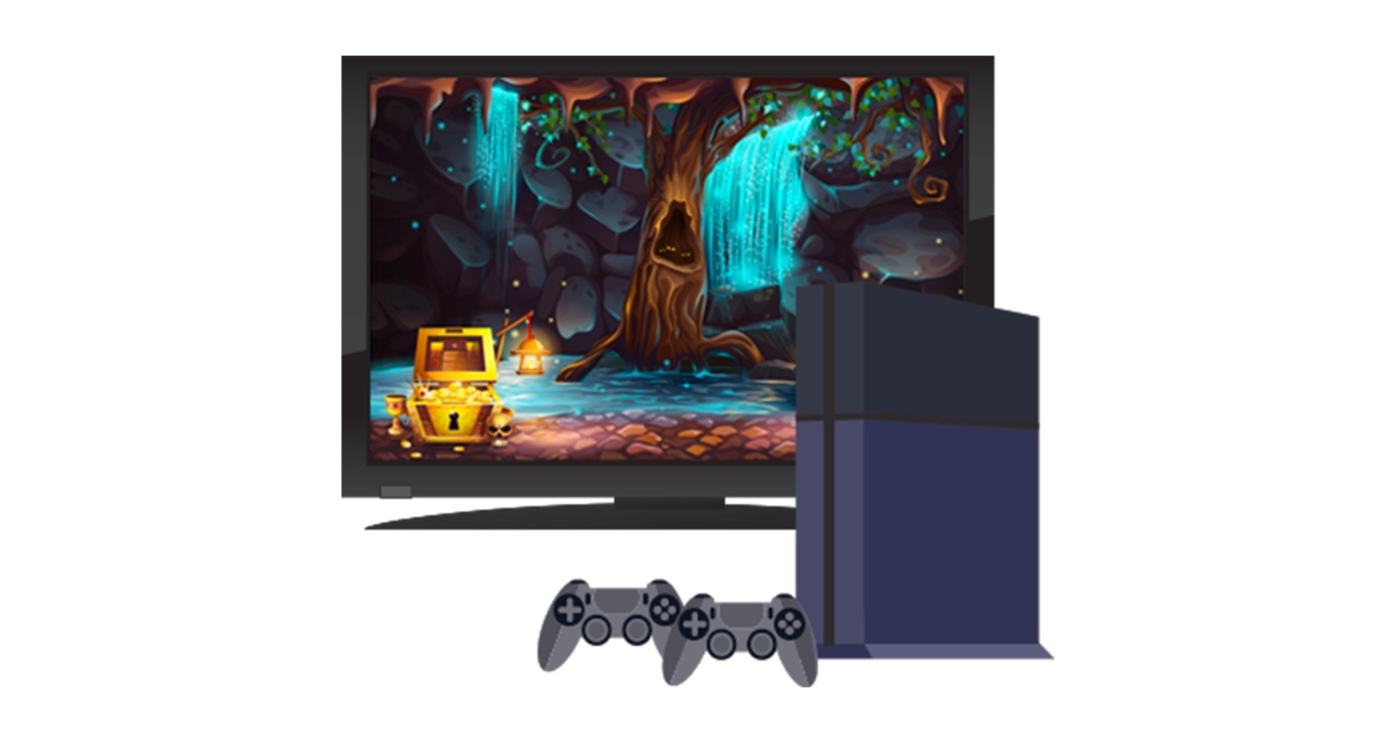 Consola de juegos y monitor de TV